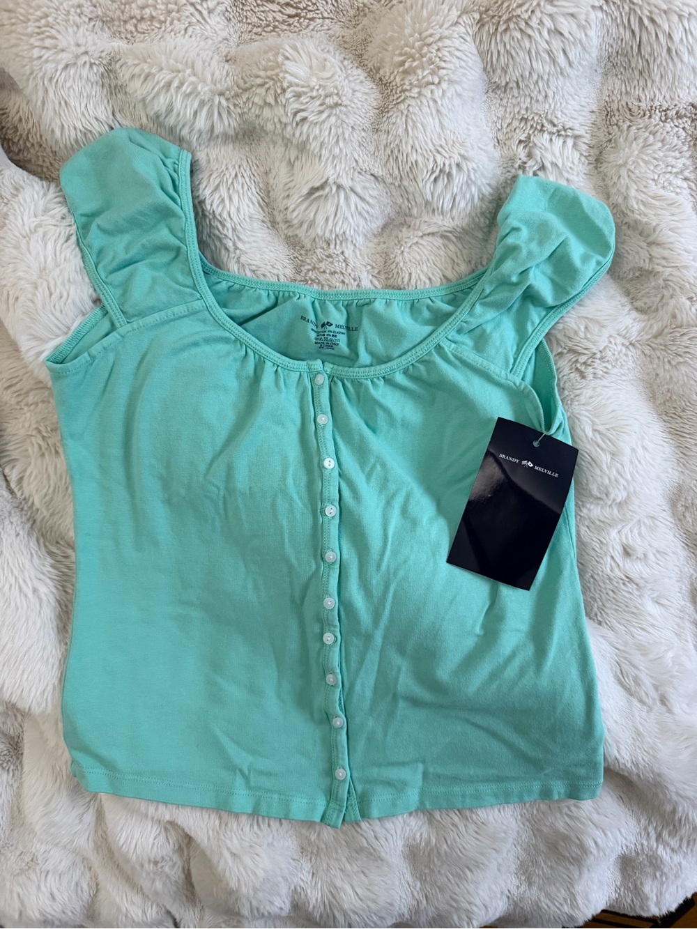Brandy Melville Teal Babydoll Top